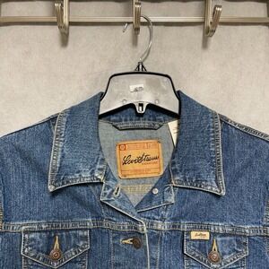 Levi's Jean‎ Jacket Women M Blue Denim Trucker Western Work Rodeo Casual Preppy